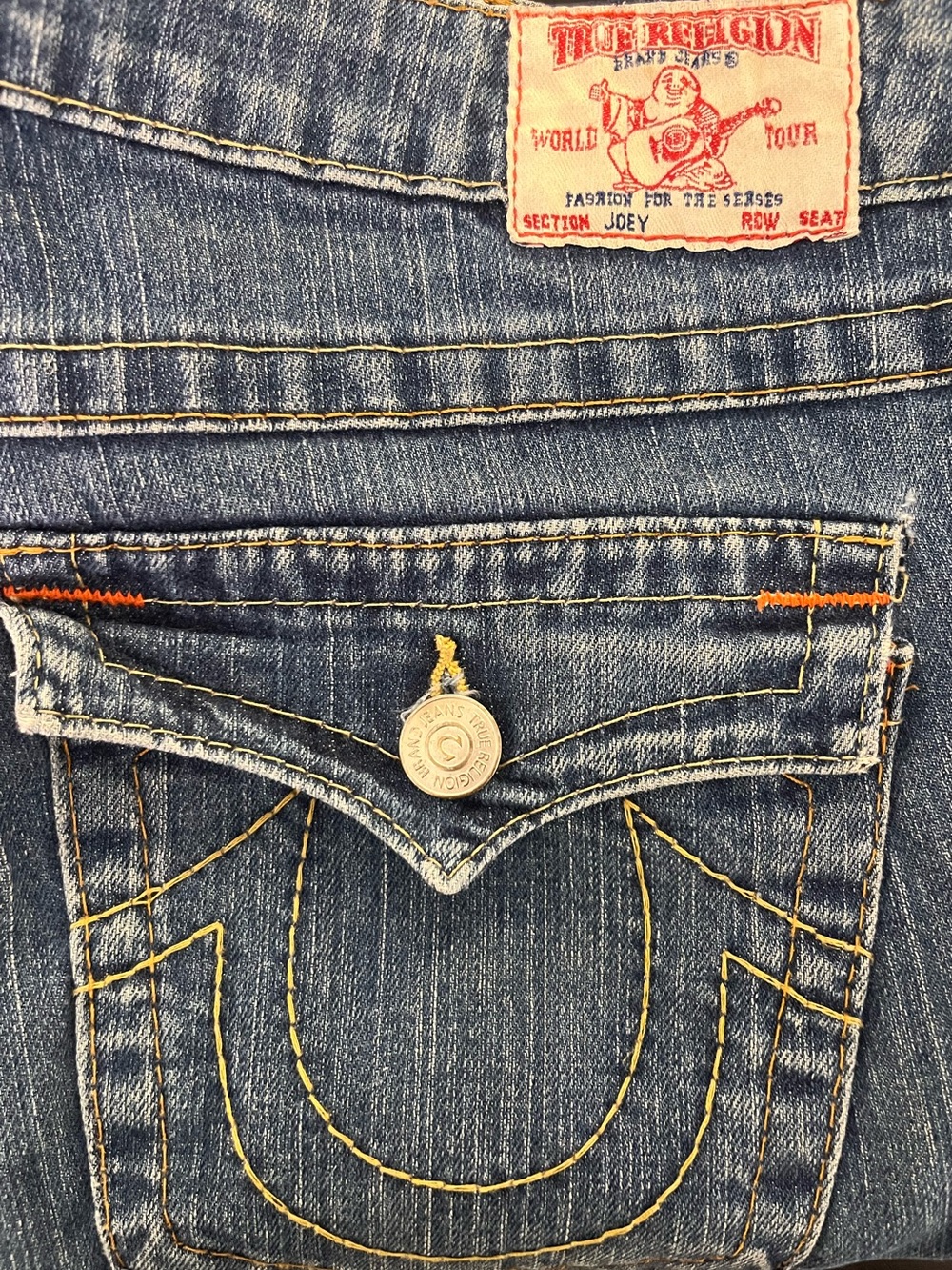 Vintage True Religion - casual blue Joey low rise jeans